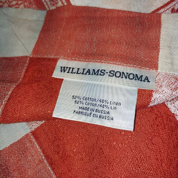 Williams Sonoma Jacquard Cotton Linen Blend Tablecloth 67x103 RUSSIA - Picture 3 of 10